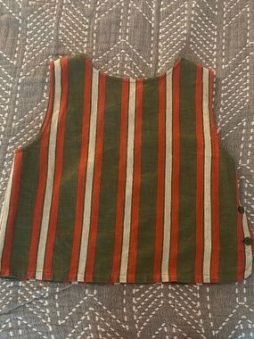 Ace&Jig Orange/Green/White Striped SS25 Shell Top